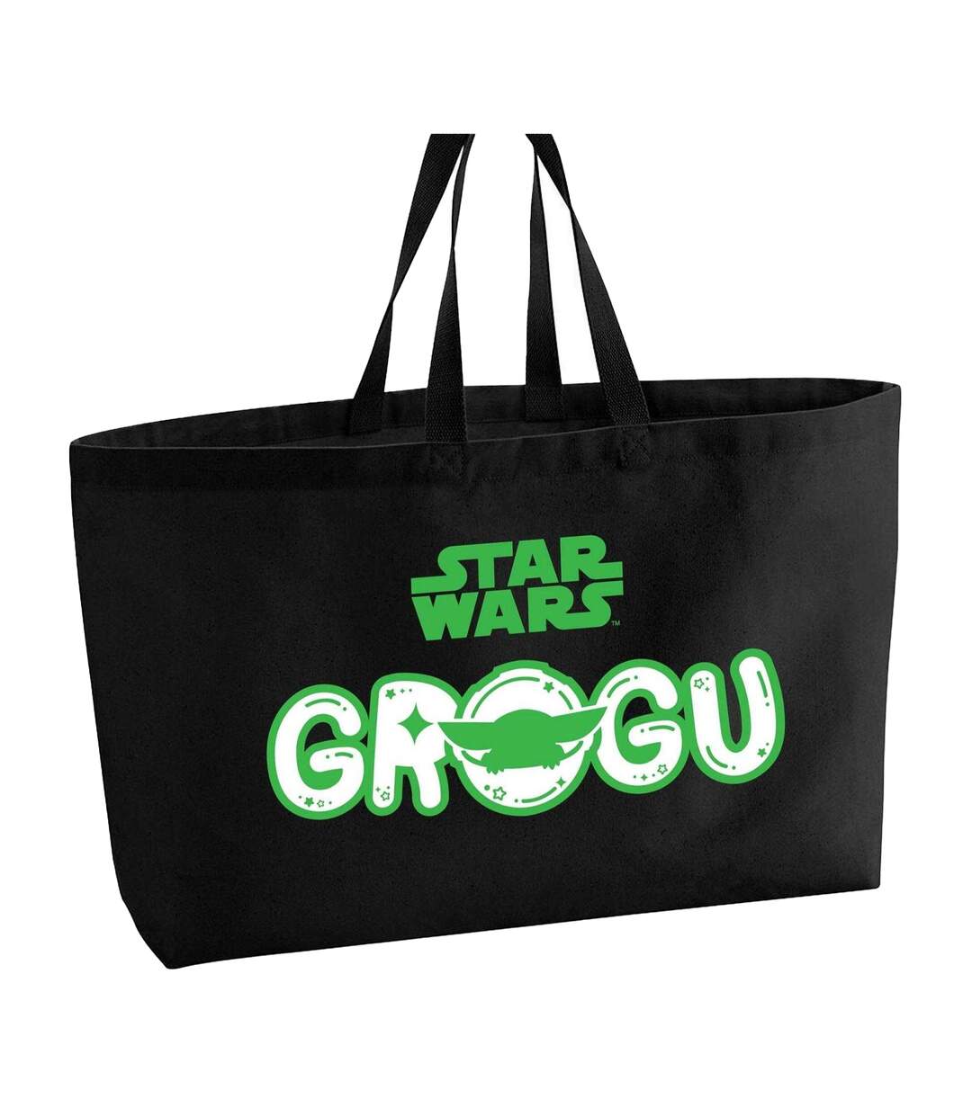 Tote Bag Motif Grogu Motif/style Imprimé Taille Unique Noir Star Wars-1