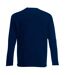 Fruit Of The Loom Mens Valueweight Crew Neck Long Sleeve T-Shirt (Deep Navy)