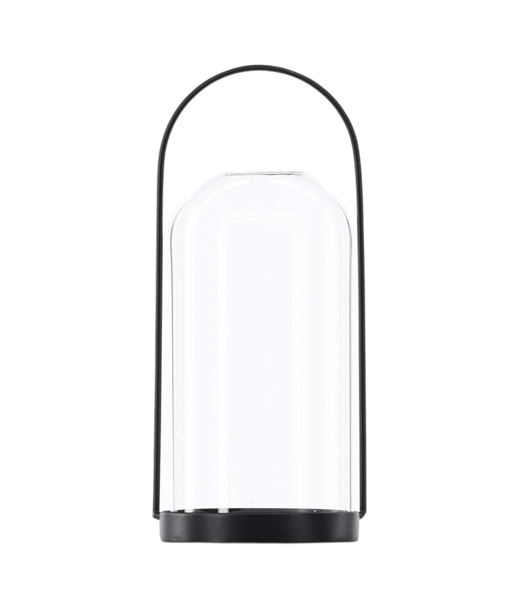 Lanterne Design en Verre Flora 25cm Noir-1