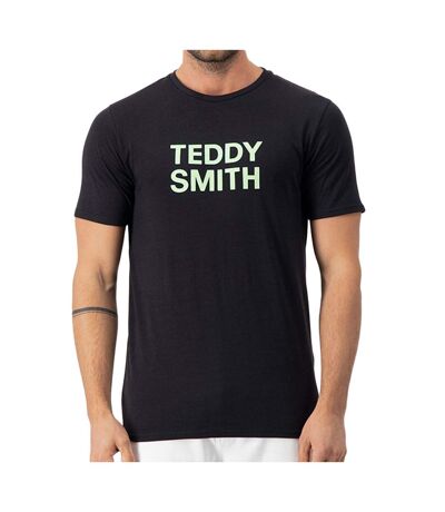 T-shirt Noir Homme Teddy Smith Basic Mc