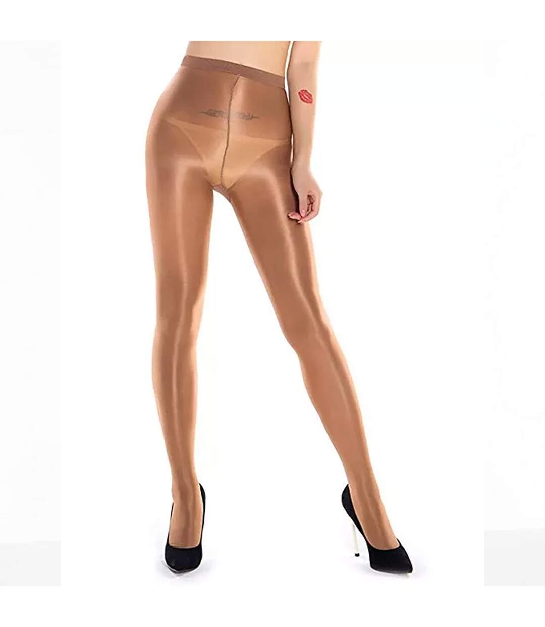 Shine collants 1 paire femme bronze Silky-2