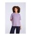 Womens/ladies Idol Relaxed Fit T-shirt Purple Animal-1
