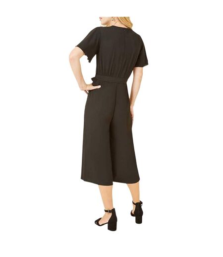 Combinaison Manches Style Ange Motif/style Court Femme Noir Mela London