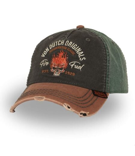 Casquette baseball adulte devant avec broderie effet usé Retro Fuel Vondutch