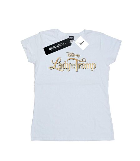 Disney T-shirt en coton à logo classique Lady And The Tramp - Femmes/Dames (Blanc) - UTBI16135