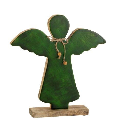 Statuette Déco Ange Gabriel 26cm Vert