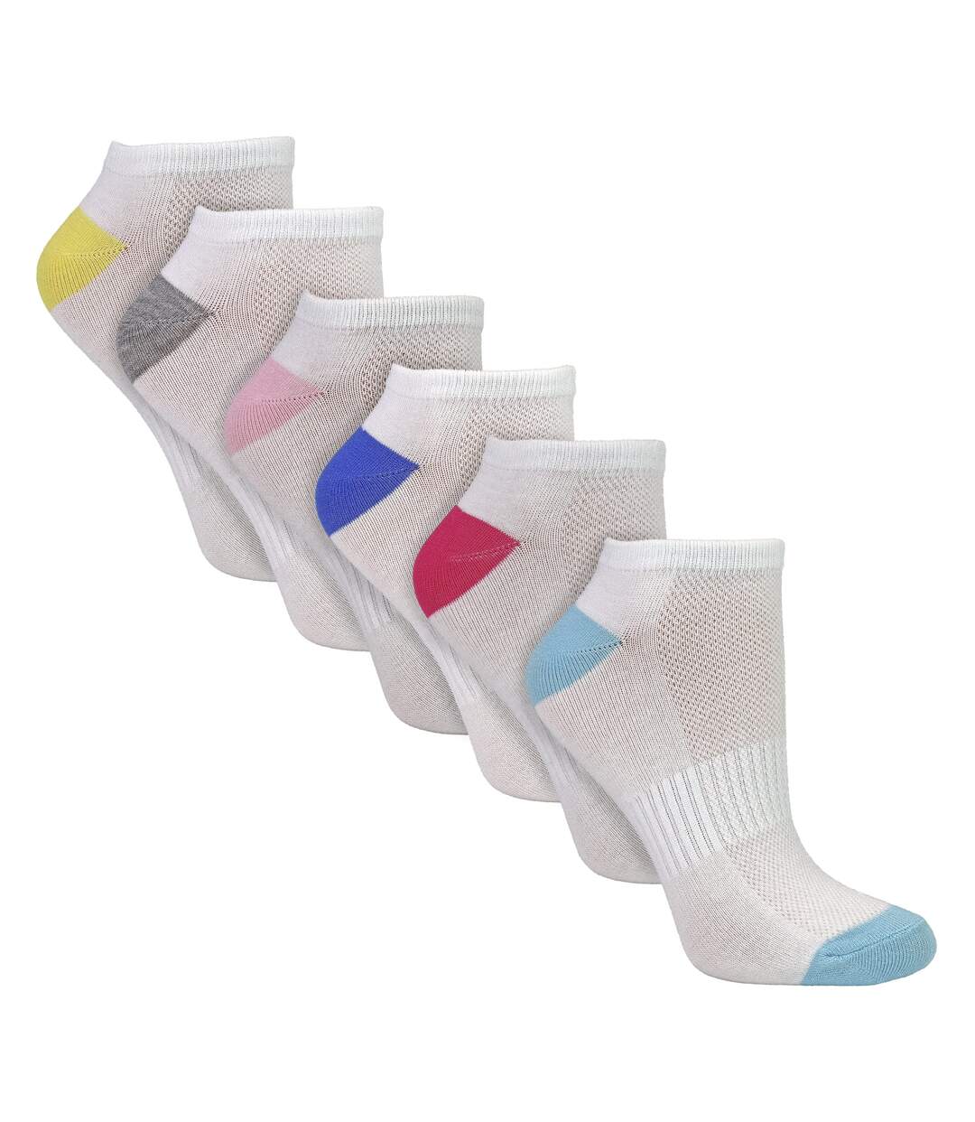 Sock Snob- Lot De 6 Socquettes Femme Bambou Respirantes Talon-pointe-3
