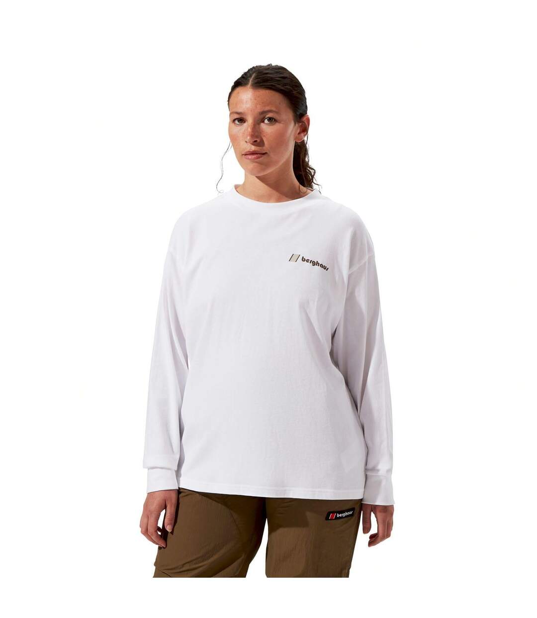 T-shirt Manches Longues Mera Peak Adulte Blanc Berghaus-1