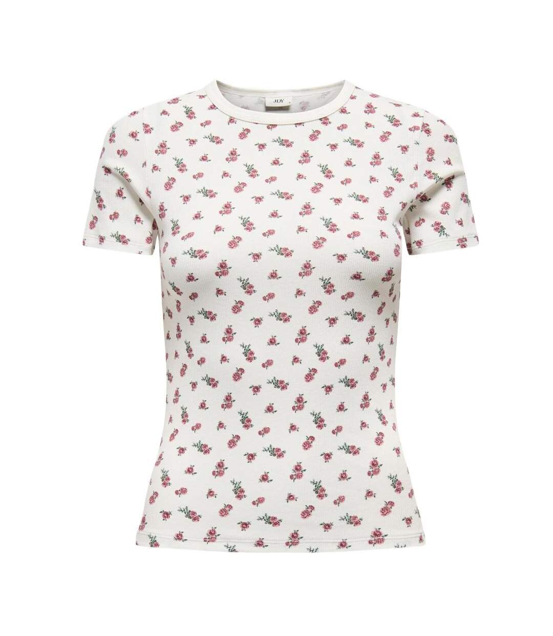 T-Shirt blanc/rouge femme jdy lucky-3