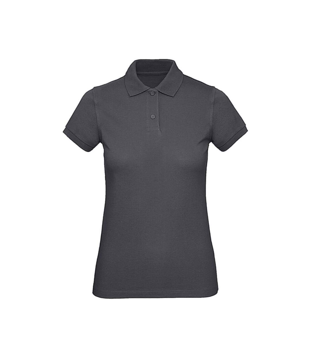 Polo Inspire Femme Gris Foncé B&C-1