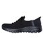 Womens/ladies First Blush Slip-in Trainers Black Skechers-2