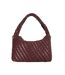 Basket Weave Hobo Bag One Size Aubergine Dune London-2