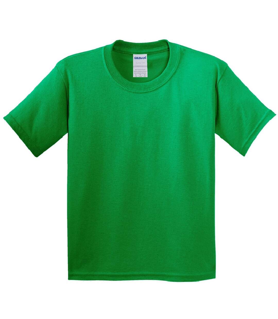 T-shirt doux enfant vert irlandais Gildan-1