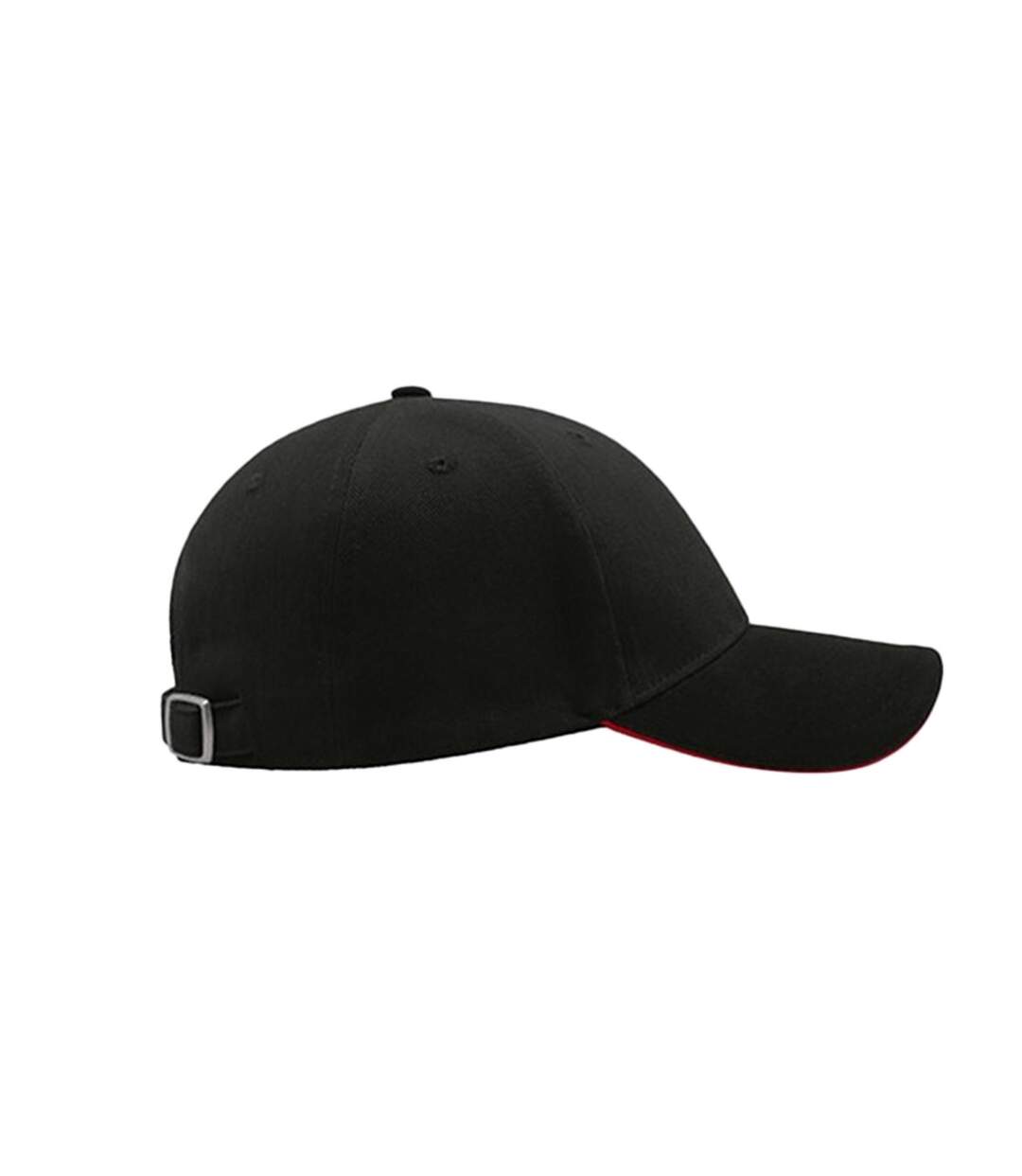 Casquette Sandwich En Coton Épais Mixte Noir Rouge Atlantis-3
