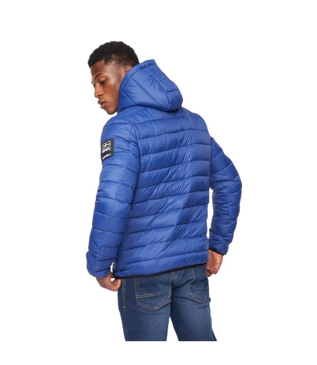 Mens Gattering Jacket Royal Blue Crosshatch-3