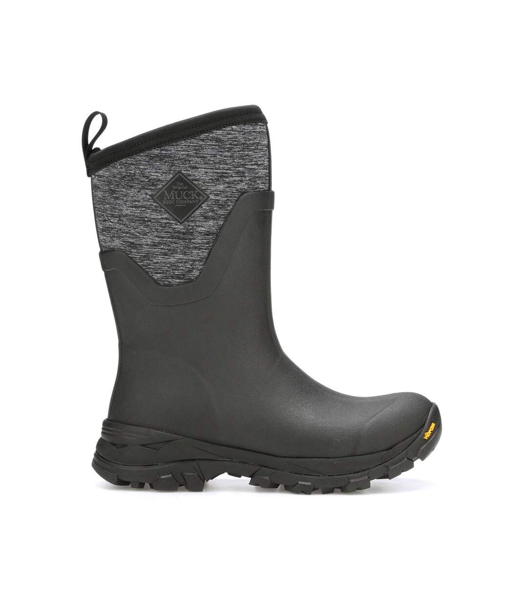 Womens/ladies arctic ice wellington boots black/heather grey Muck Boots-3