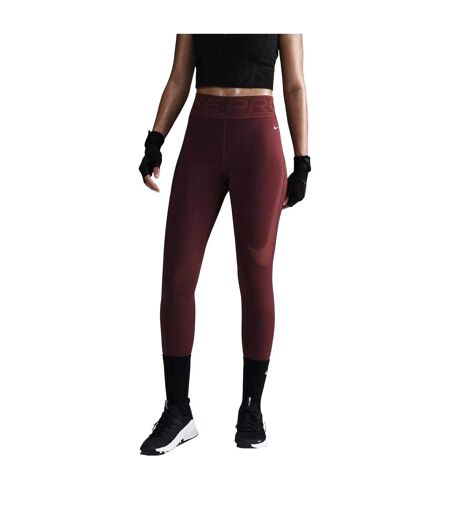 Legging Motif/style Logo Pro Sculpt Femme Bordeaux Nike