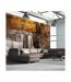 Papier Peint XXL Autumn Landscape : Waterfall in Forest 270x550cm-1