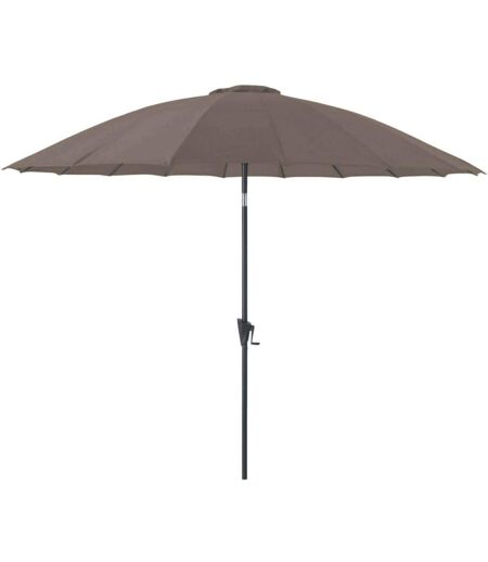 Parasol terrasse en fibre de verre Pagode 300 cm Taupe