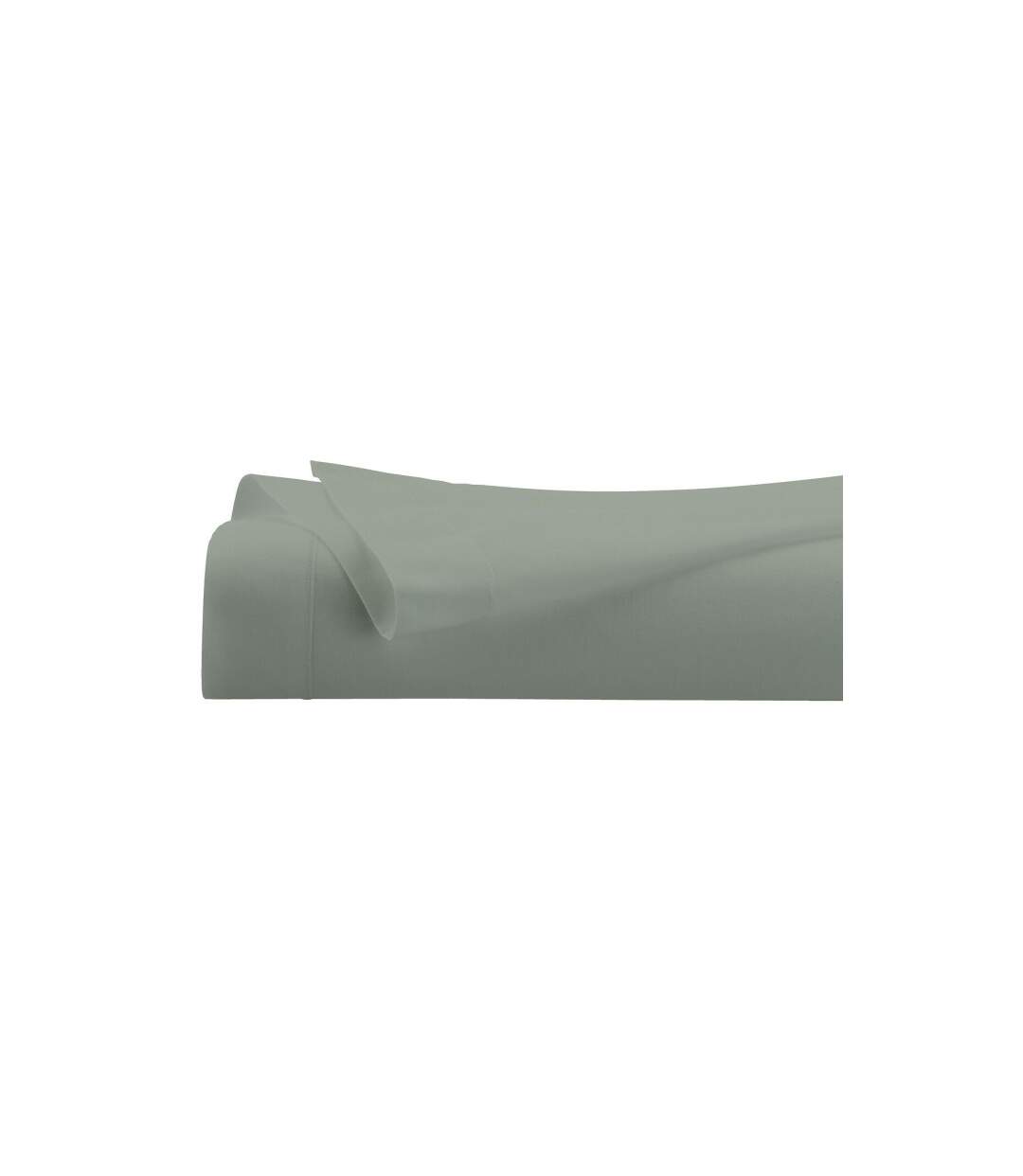 Drap Plat 2 Personnes Percale 240x290cm Vert Tilleul-2
