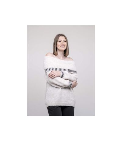 Pull col bardot KERVELLA - Dona X Lisa