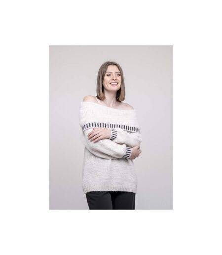 Pull col bardot KERVELLA - Dona X Lisa