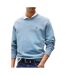 Sweat bleu homme tommy hilfiger badge crew - l-1