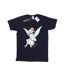 Disney Femme/Les femmes Fée Clochette Christmas Fairy Coton Boyfriend T-Shirt (Bleu marine) - UTBI46450-1