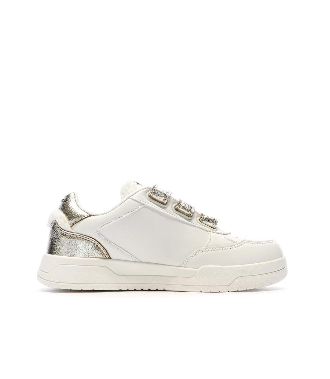 Baskets ecru/doré femme teddy smith sra c-2