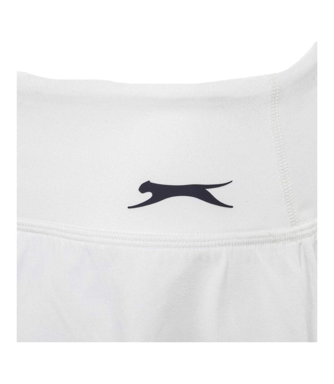 Womens/ladies Court Lightweight Shorts White Slazenger-3