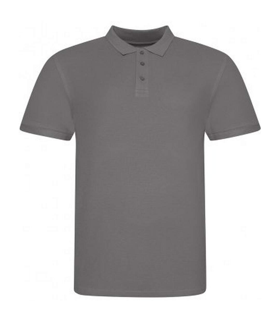 Awdis Polo en coton à manches courtes pour hommes Piqu (Gris foncé) - UTPC4134