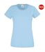 T-shirts manches courtes femmes bleu clair Fruit of the Loom-1