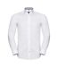 Chemise Formelle Homme Blanc Argenté Gris Foncé Russell Collection-1