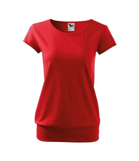 T-shirt City Femme Rouge Adler