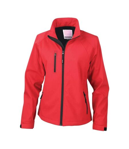 Result Ladies La Femme® 2 Layer Softshell Jacket (Red)