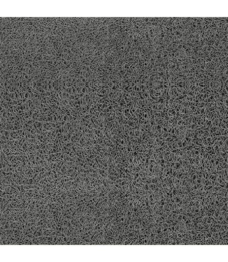 Tapis d'Entrée Demi-Lune Maison 45x75cm Gris & Noir