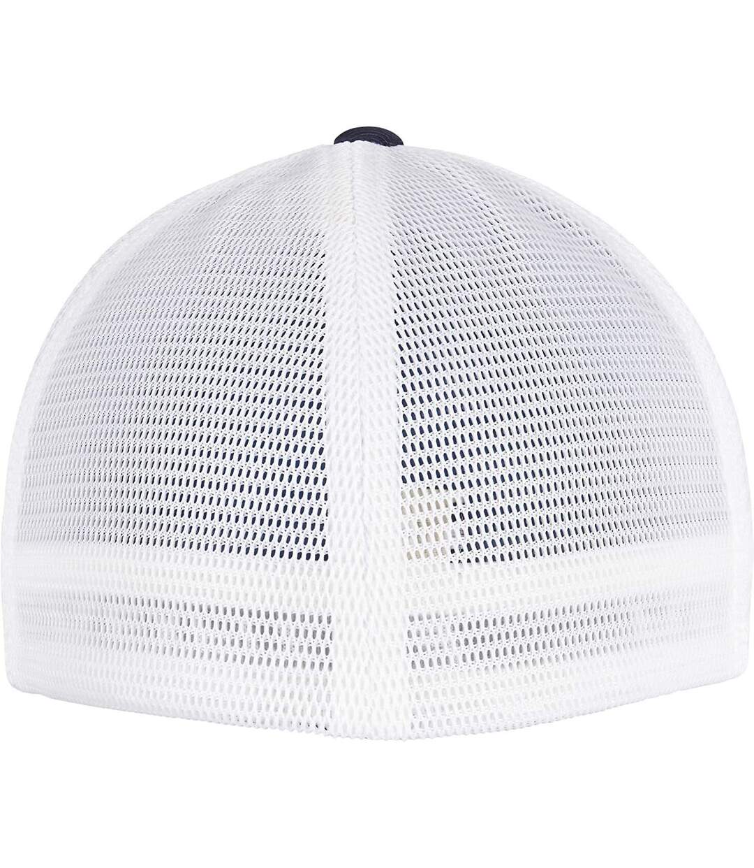 Casquette omnimesh adulte bleu marine / blanc Flexfit-2