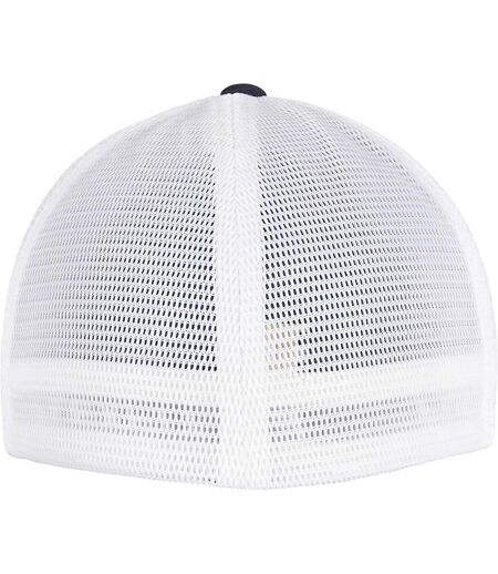 Casquette omnimesh adulte bleu marine / blanc Flexfit