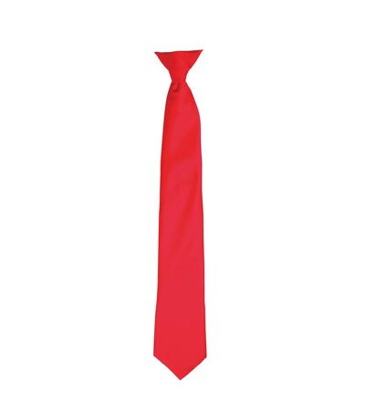 Premier Colors Mens Satin Clip Tie (Teal) (One Size)