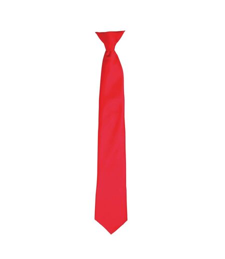 Premier Colors Mens Satin Clip Tie (Teal) (One Size)