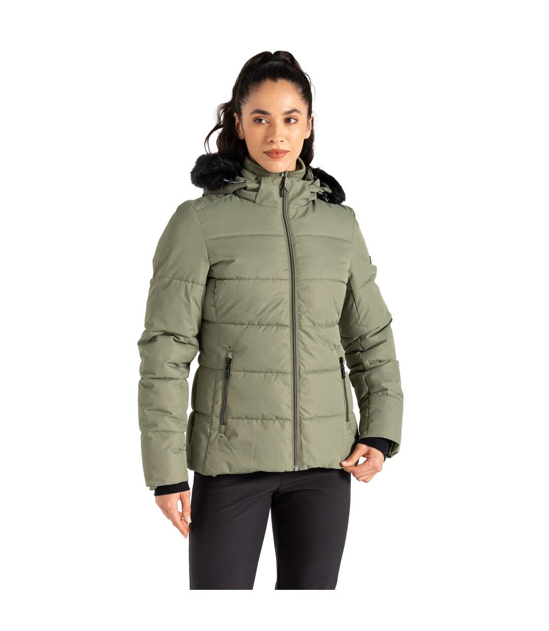 Blouson de ski glamorize femme vert olive Dare 2B-4