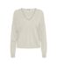 Pull ecru femme vero moda oaklynn - l-1