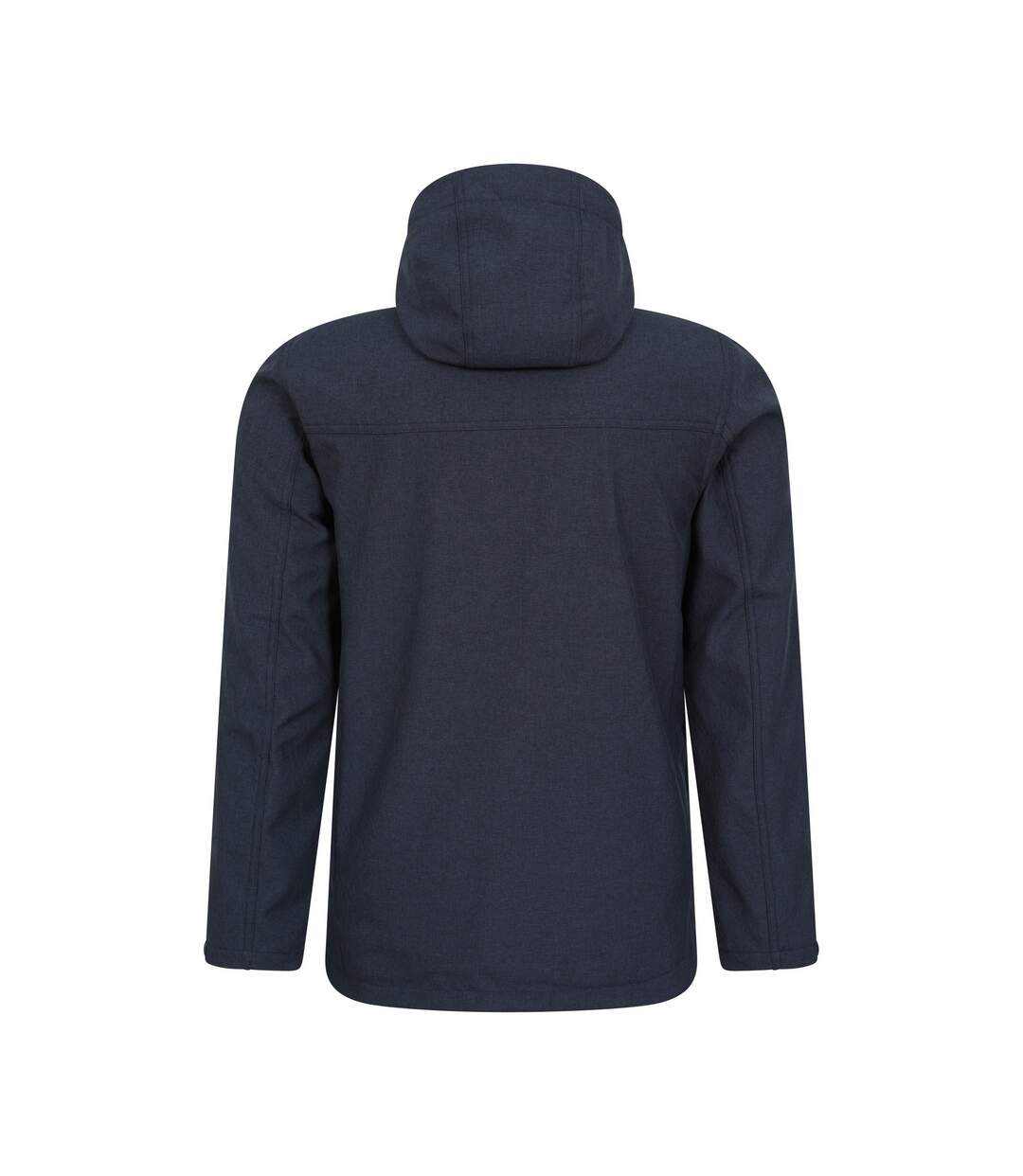 Mens Reykjavik Softshell Windproof Jacket Navy Mountain Warehouse-2