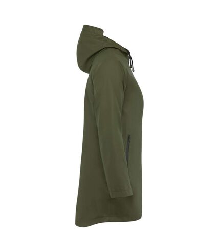 Roly Womens/Ladies Sitka Waterproof Raincoat (Dark Military Green)