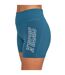 Womens/ladies essentials sports shorts teal SikSilk-1