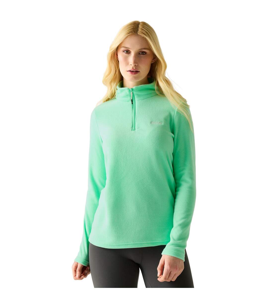 Great Outdoors Womens/ladies Sweetheart 1/4 Zip Fleece Top Ice Green Regatta-1