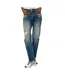 Jean droit bleu femme kaporal bekki-1