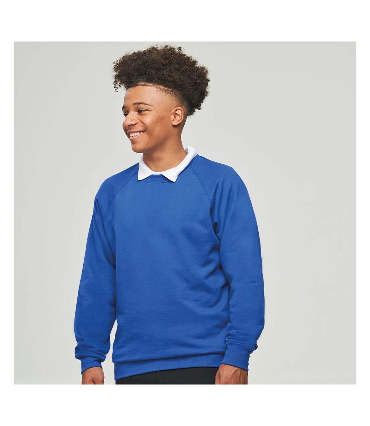 AWDis Academy Mens Crew Neck Raglan Sweatshirt
