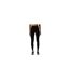 Womens/ladies Ribbed Leggings Black Essentials-1