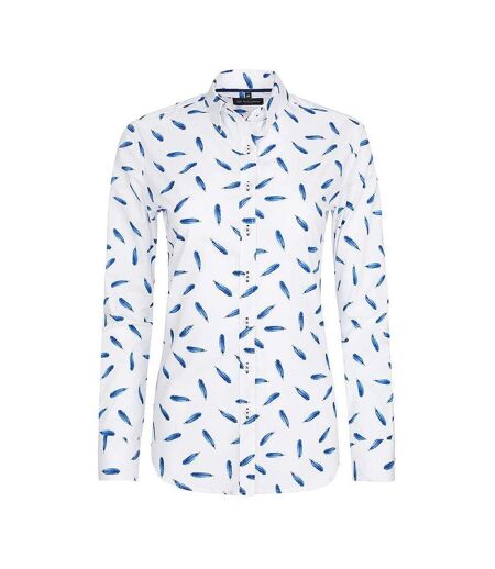 Chemisier Japan Femme Bleu Blanc Di Selentino
